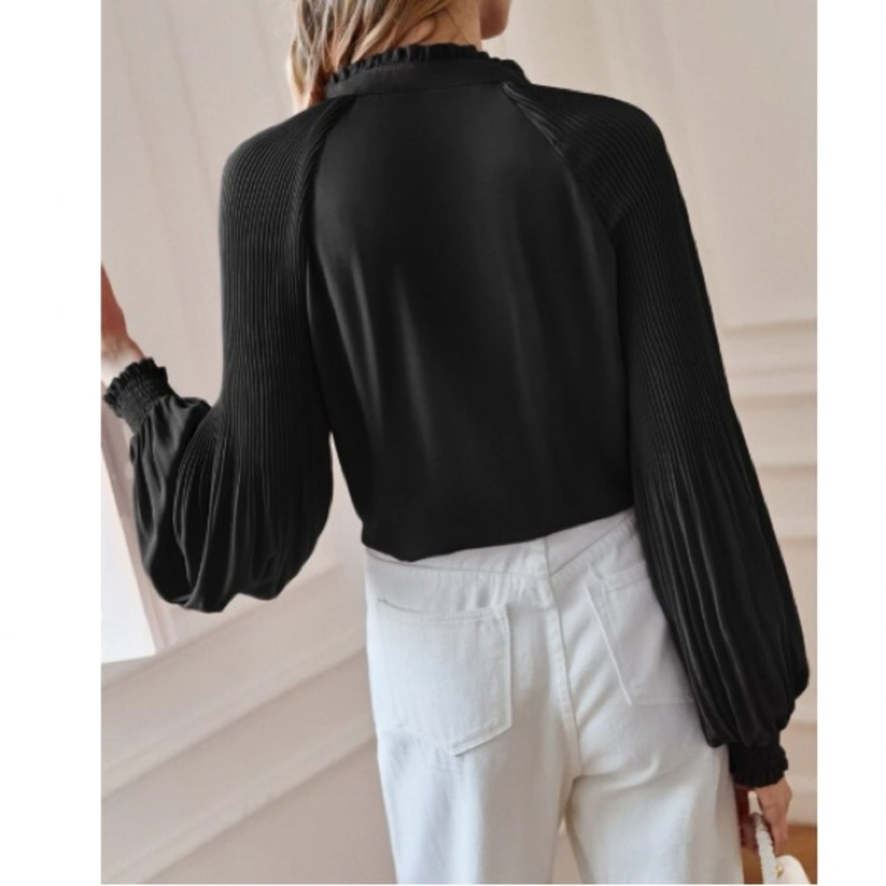 Luxe tie neck blouse - Picture 13 of 15